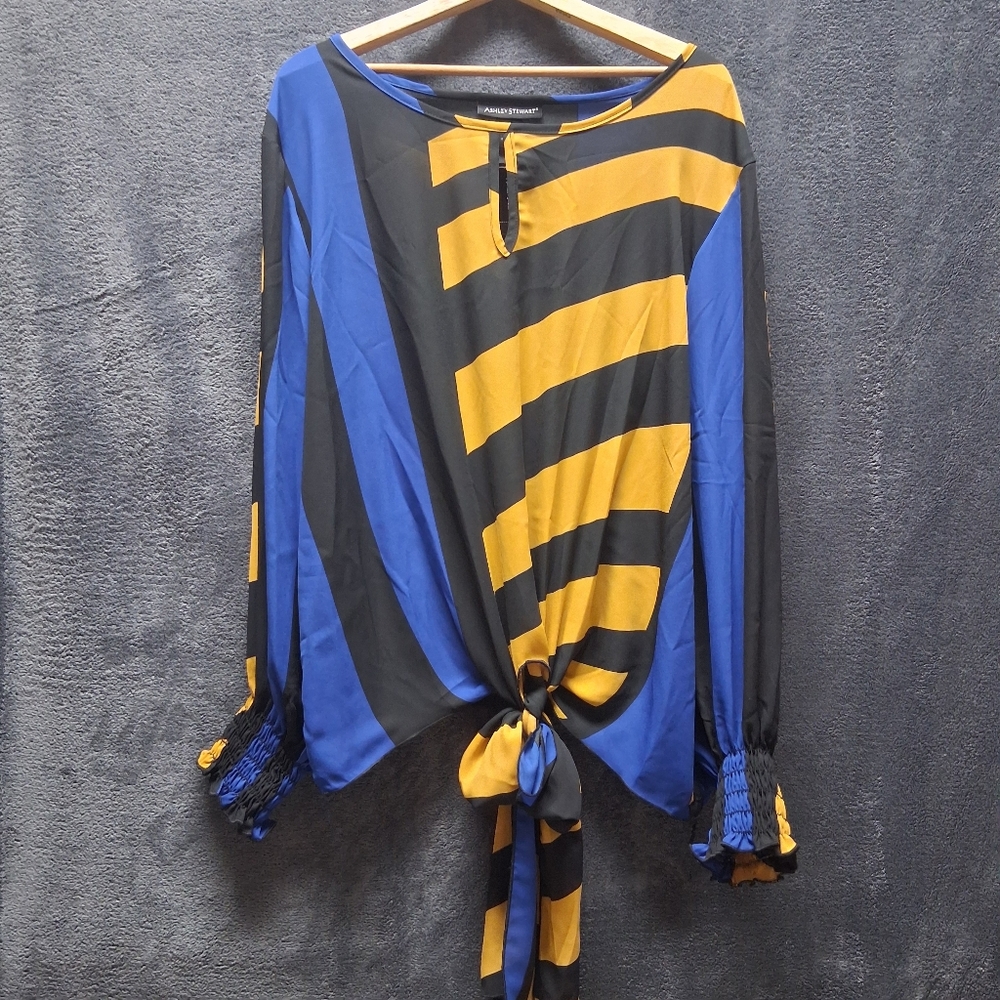 Ashley Stewart Striped Blouse Sz 22/24